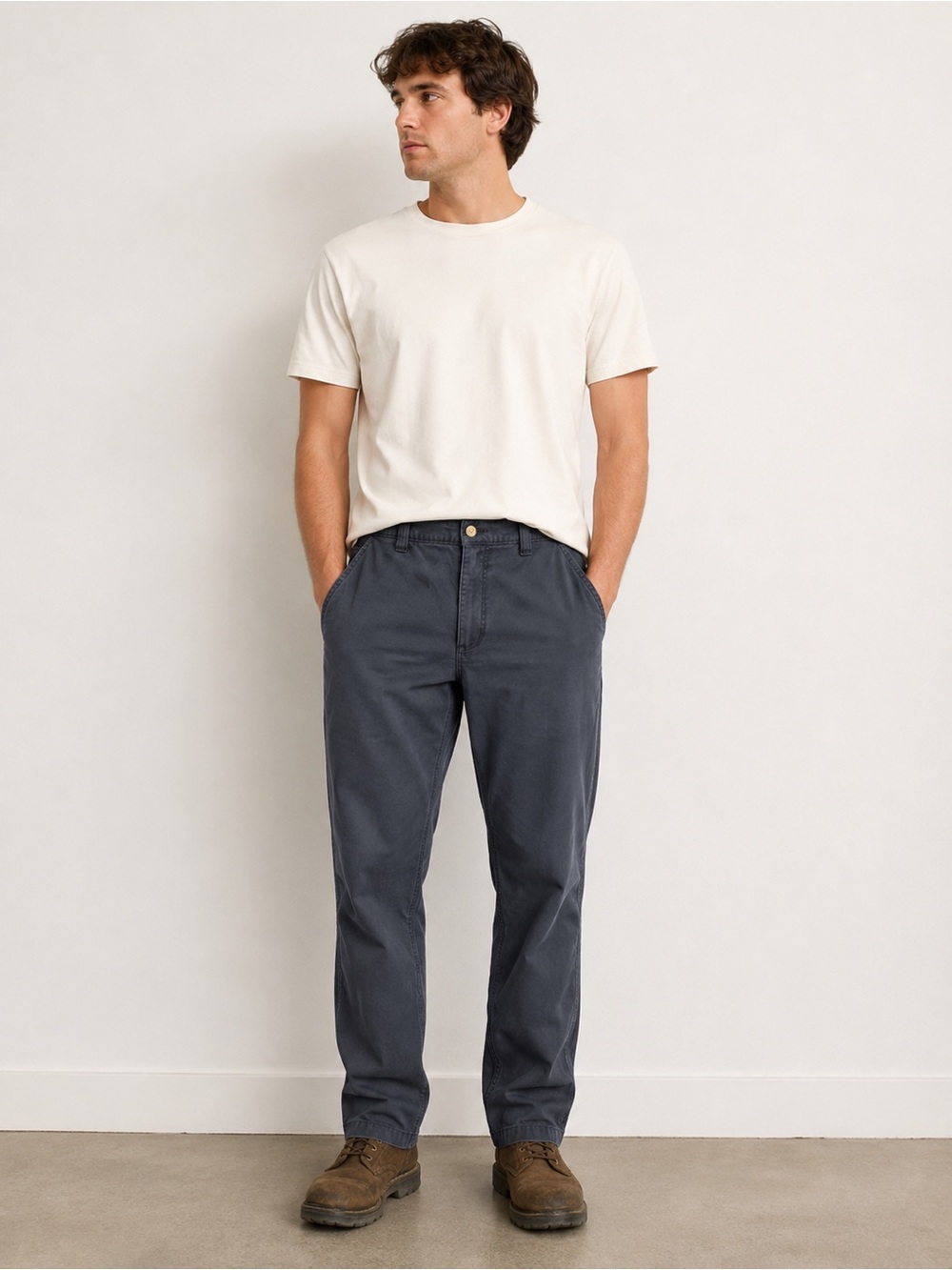 Carhartt Rugged Flex Relaxed Fit Work Pants 42x34 Grey Canvas Utility